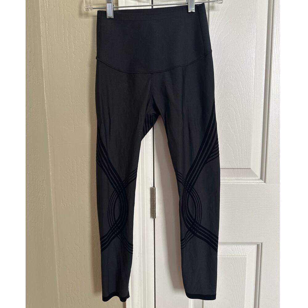 Women's Black High-Waist Leggings - Picture 2 of 7